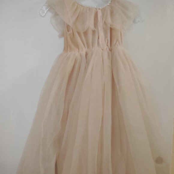 ♥️ Neiman Marcus Sequins Butterfly Pink Gold Dress - Picture 7 of 10